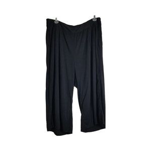 Torrid Black Culottes Gauchos Pants Capris Minimalist Yoga Summer Beach Flowy